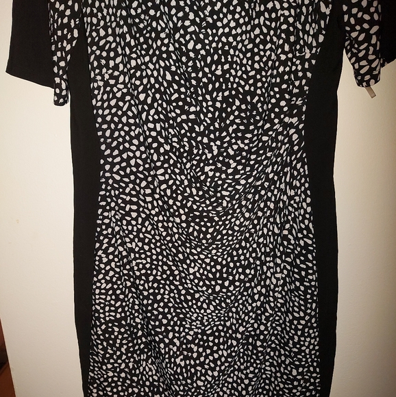 Chaps Black and White Dress - Picture 3 of 7